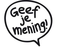 mening gevraagd